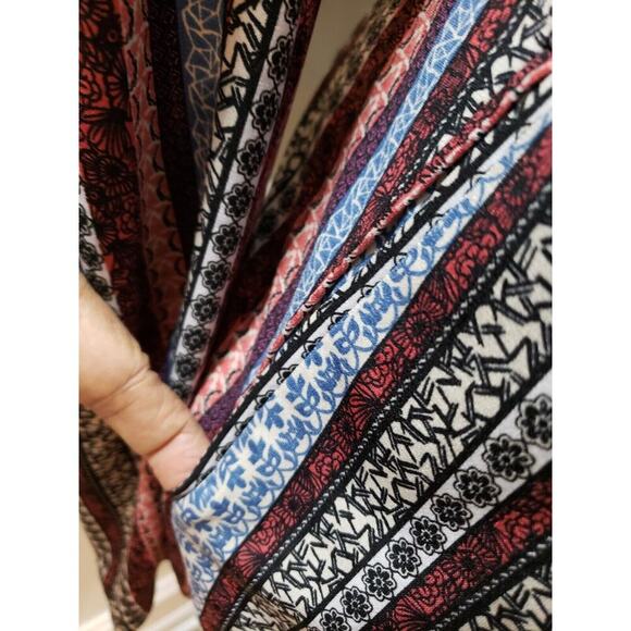 BCBGeneration Women's Multi Lined Striped Long Sleeve Open Front Blazer Size L - Picture 5 of 16